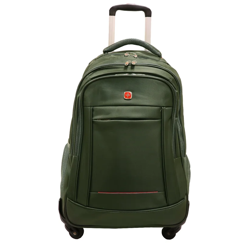 کوله پشتی چرخدار سوییس گیر سایز بزرگ مدل 4022 رنگ زیتونی